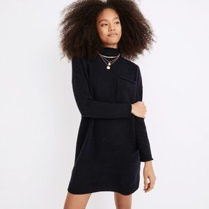 NWT Madewell (Re)sourced Cashmere Roll-Neck Mini Sweater Dress